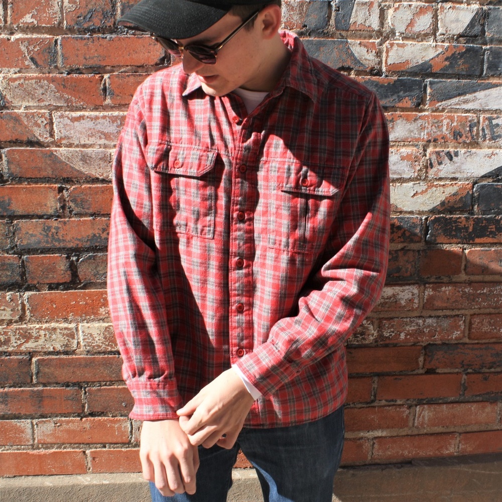 The North Face Flannel Red Button Down Shirt